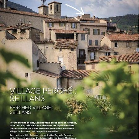 Au Coeur De Seillans, Charmant Logement, Grande Terrasse Et Panorama Eksteriør billede